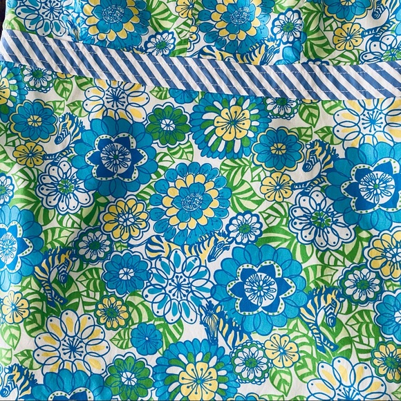 Lilly Pulitzer Strapless Top Hidden Zebra Floral 2 - Picture 6 of 12